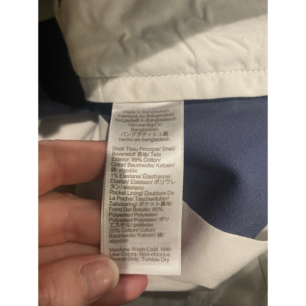 J.Crew Flex Straight Leg Pants W31 L31 Blue Chino Business Casual Office Preppy - Picture 9 of 9